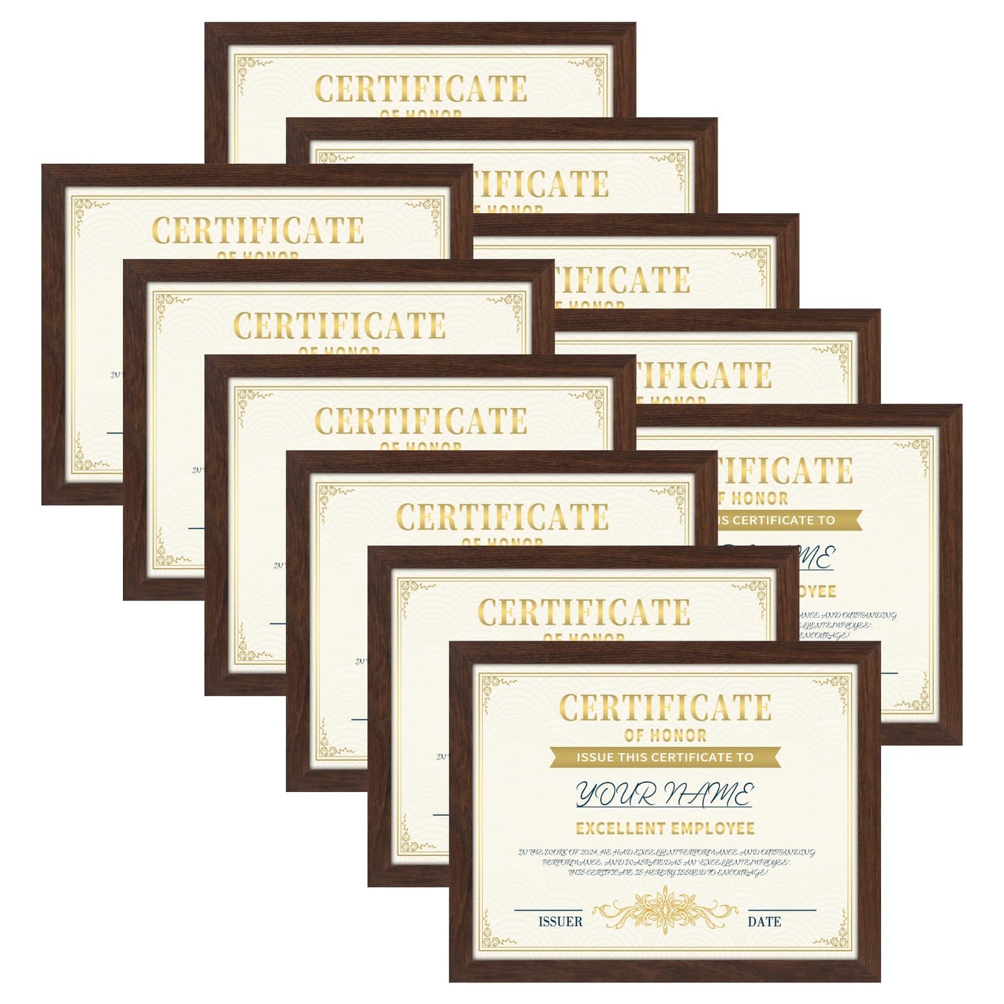 CRUGLA 8.5x11 Picture Frame Set of 11 N26