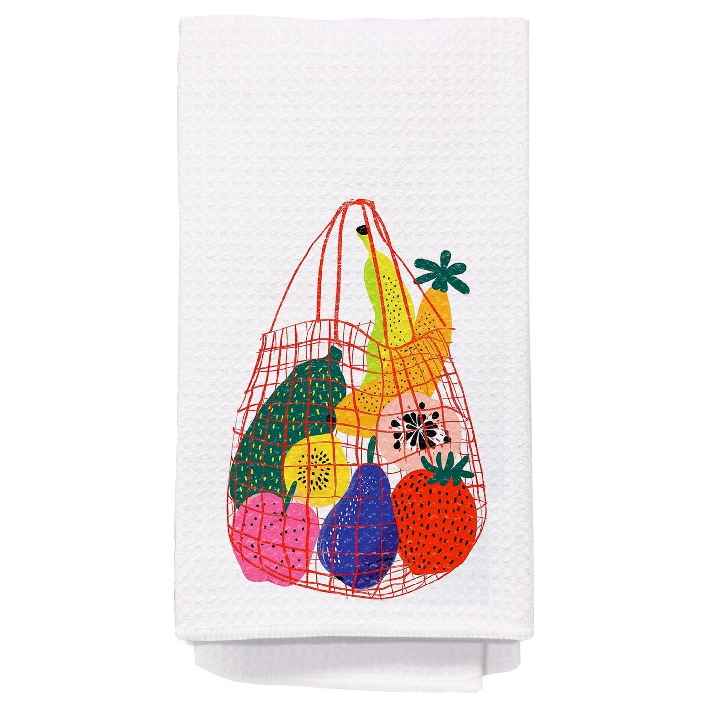 Bon Appetite Modern Kitchen Towels, Farmhouse French Dish Tea Towels for Kitchen, Gifts for Cooking Lovers Decorative Hand Towels, 16x24 Inch WN420