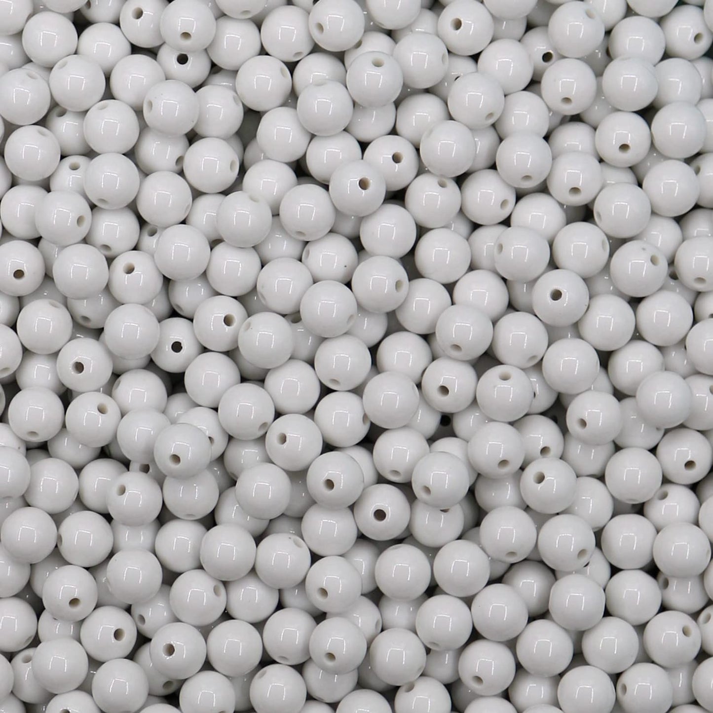 600 Pieces Black Beads for Jewelry Making, Bulk 6mm Colorful Acrylic Beads, Acrylic Round Loose Ball Beads with 1.5mm Hole for Bracelets Necklaces Earring Making Supplies BST220