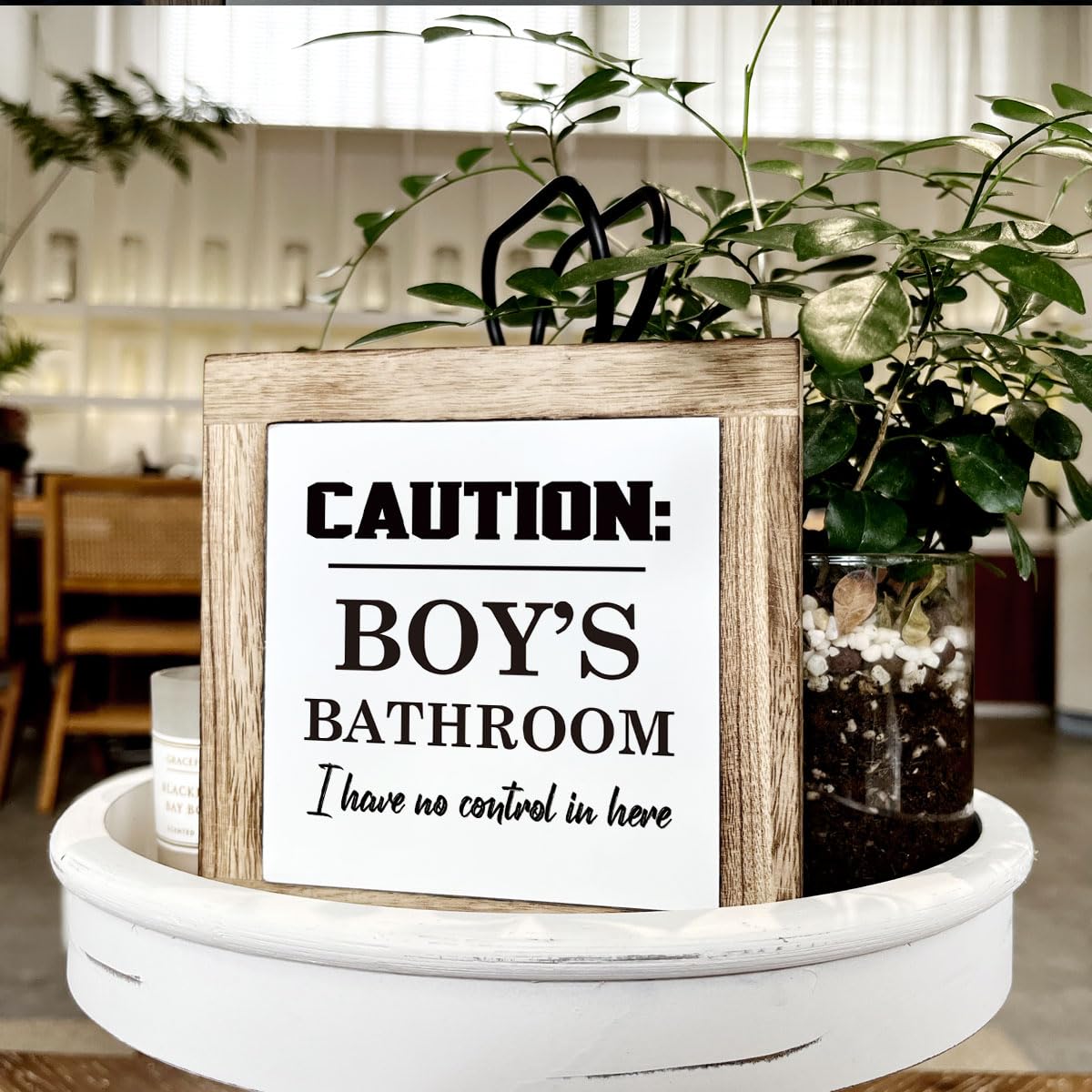 Bathroom Decor, Funny Bathroom Decor, Flush the Toilet This is Not Show and Tell, Wooden Box Signs for Home Decor, Bathroom Decor Tabletop, Kids Bathroom Rules Sign Decor, Bathroom Box Sign B6-71 BST202