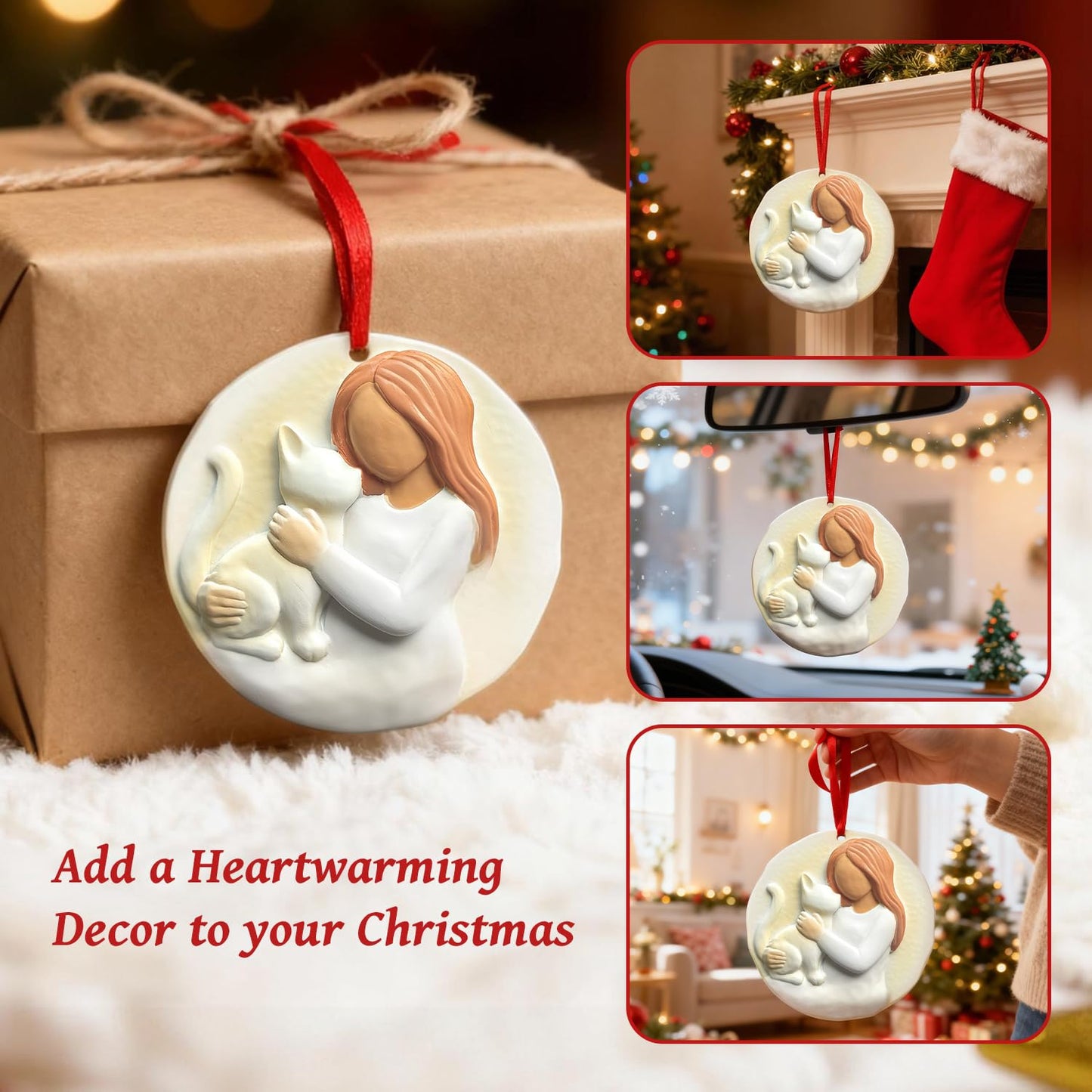 3D Christmas Ornament 2026 Wedding Gifts for Couple - Romantic Our First Christmas Married Engaged Ornament Bridal Shower Gift - Just Married Ornaments for Xmas Tree, Mr and Mrs Gifts for Newlyweds BST326H