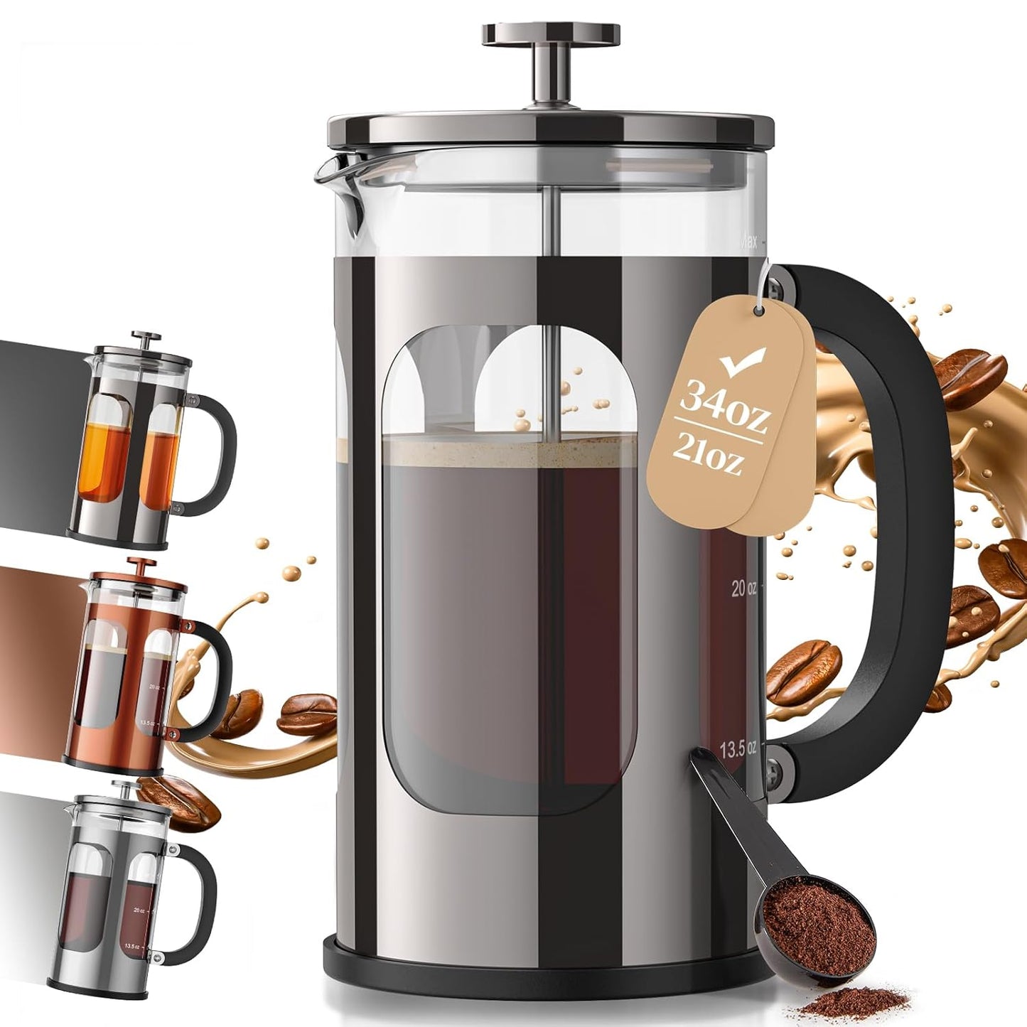 French Press Coffee Maker 34oz 93