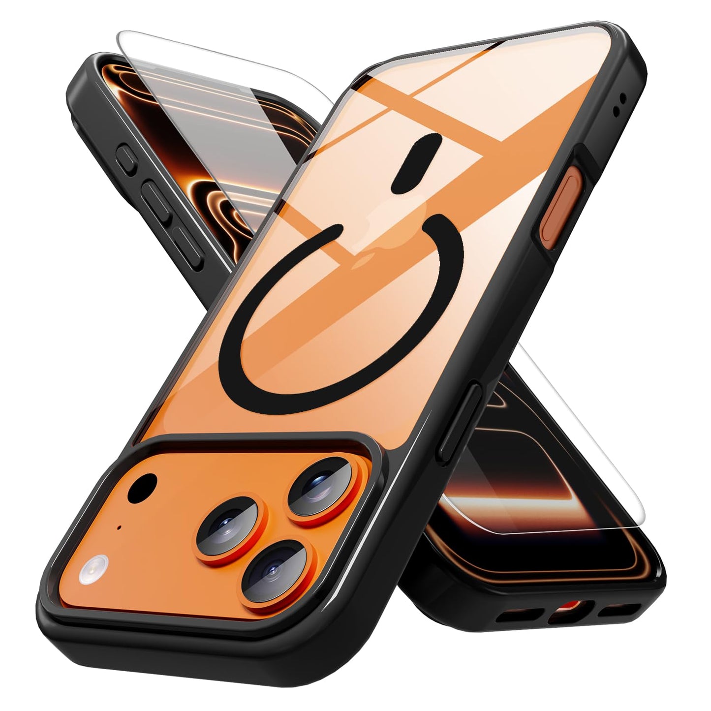 PinLiSheng for iPhone 17 Pro Max Case， Compatible with MagSafe, Shockproof Military-Grade Protection, Scratch-Resistant Back, Anti-Yellowing，Magnetic Phone Case for iPhone 17 Pro Max, Clear WN420