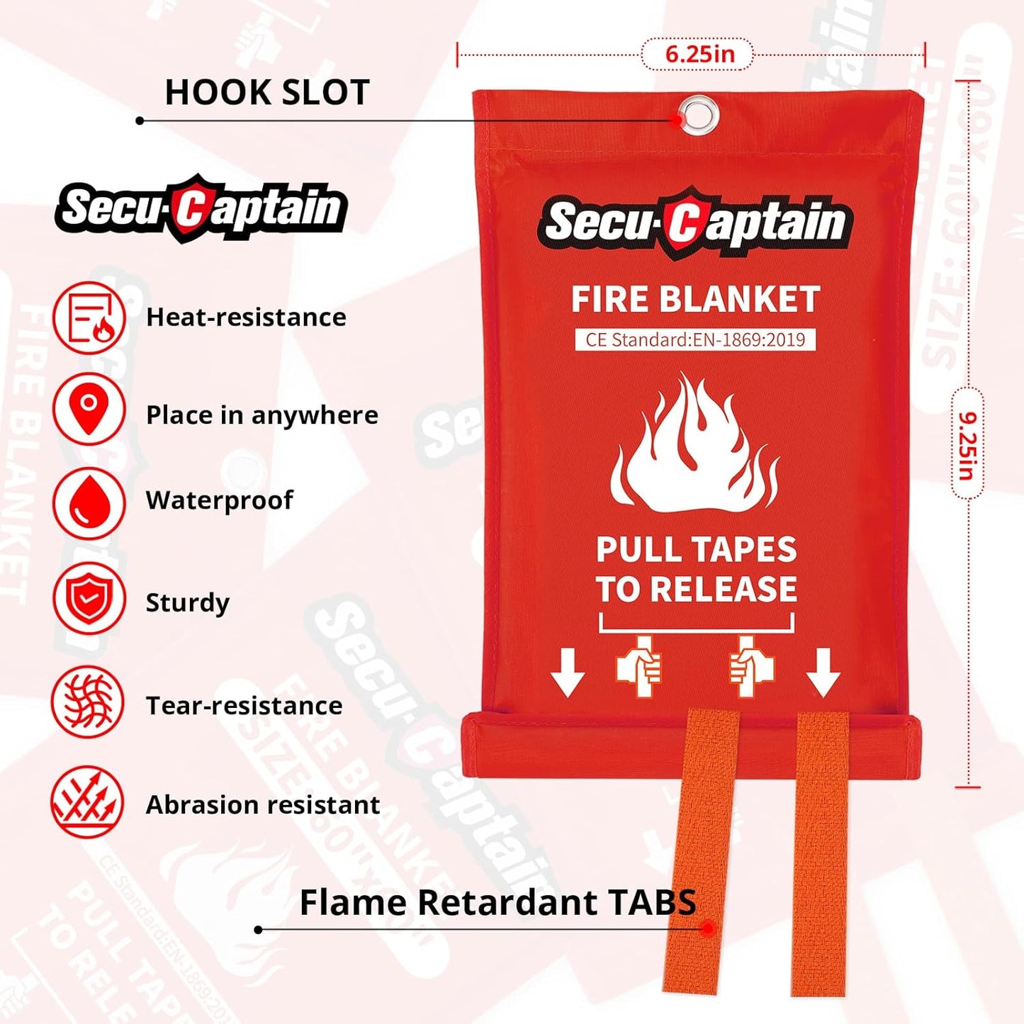 SecuCaptain Emergency Fire Blanket for Home and Kitchen 101