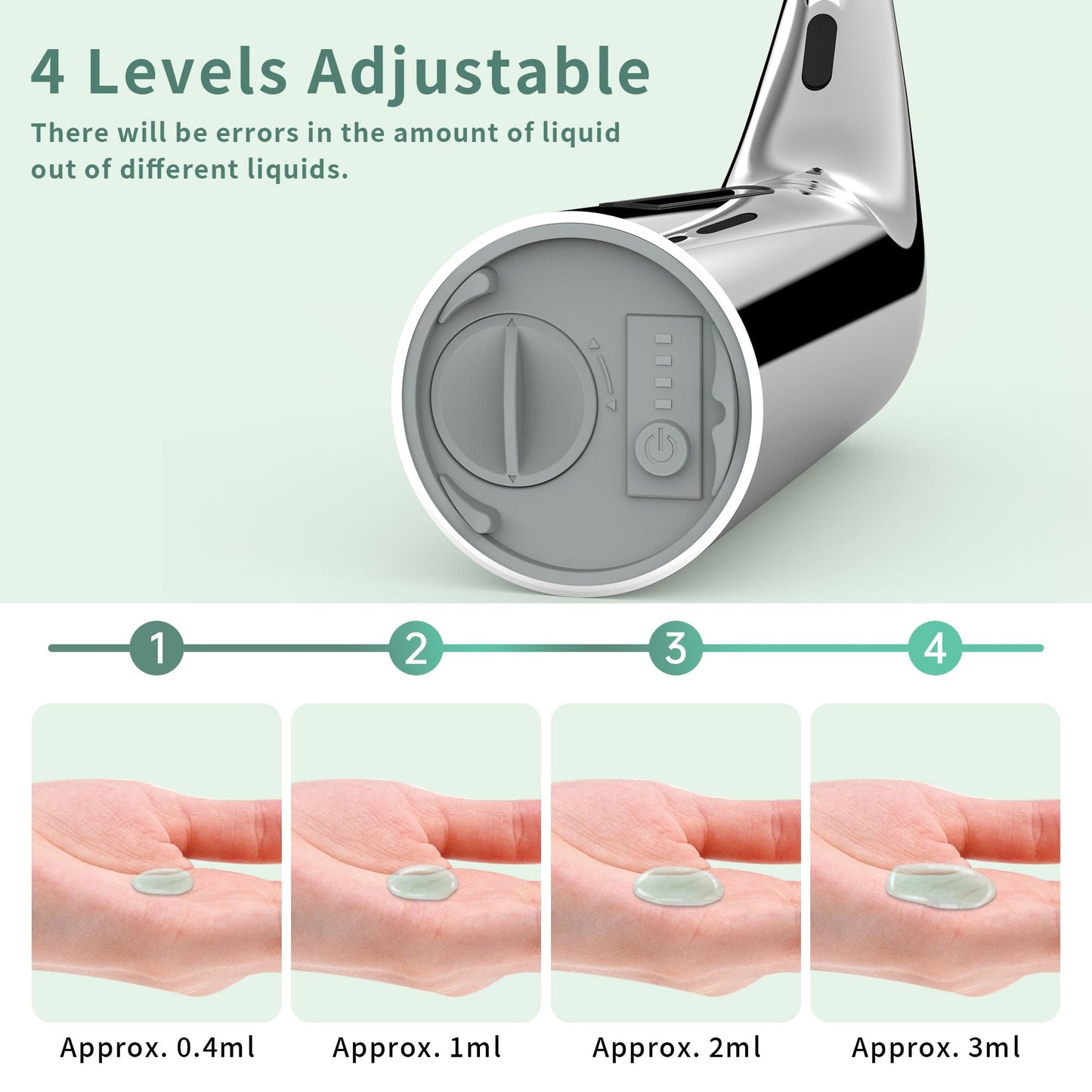 Automatic Soap Dispenser Touchless,400ML Hand & Dish Countertop Electric Liquid Dispenser with Sensor,Modern 4 Gear Adjustable Black Waterproof Battery Operated Kitchen Auto Soap Pump WN420
