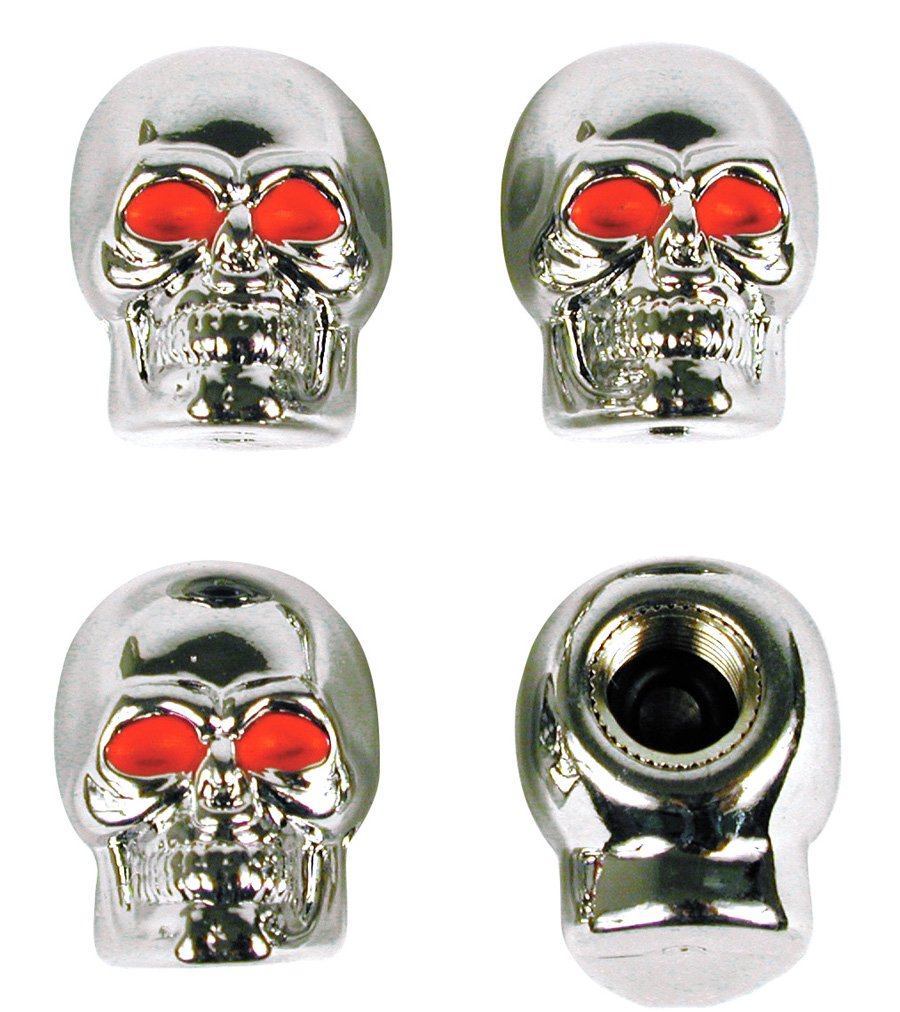 Custom Accessories 16114 Black Dice Style Valve Cap WN420