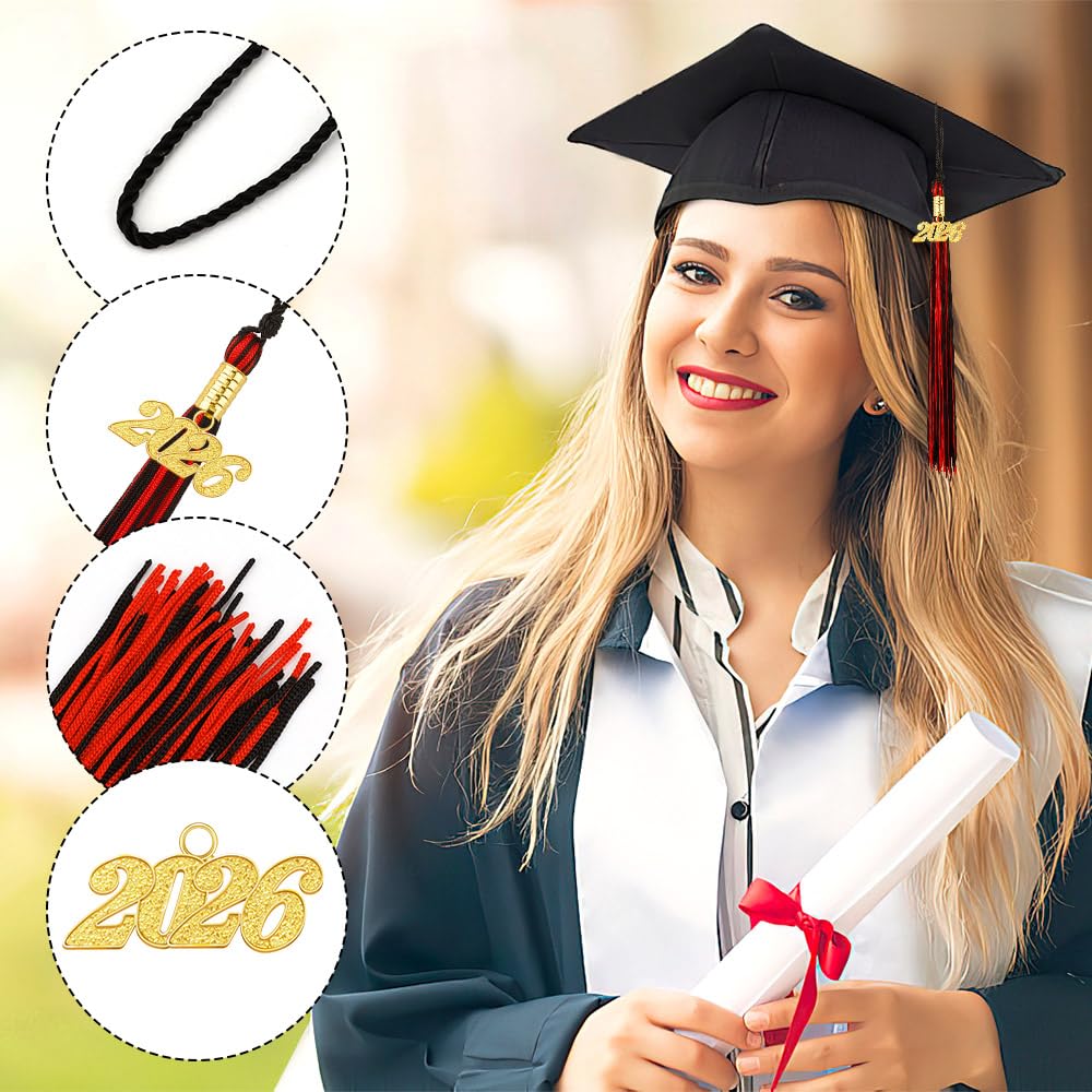 2026 Tassel Graduation 2 Pcs, 2026 Tassel Charm, Green Tassels, Graduation Cap Tassels 2026, Grad Cap Accessories for Graduate Hat Ceremonies Memorial Graduations Decorations BST220