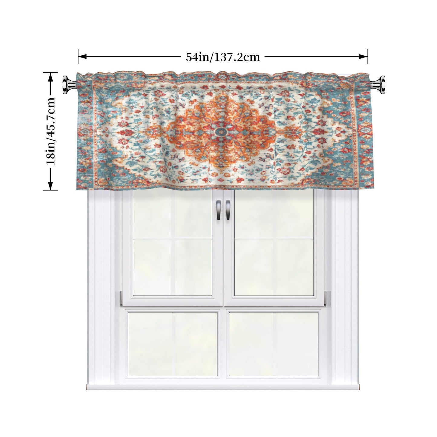 Easter Valances for Windows - Pink Spring Cafe Curtains Floral Bunny Short Curtains for Living Room Bathroom Bedroom Basement BST202