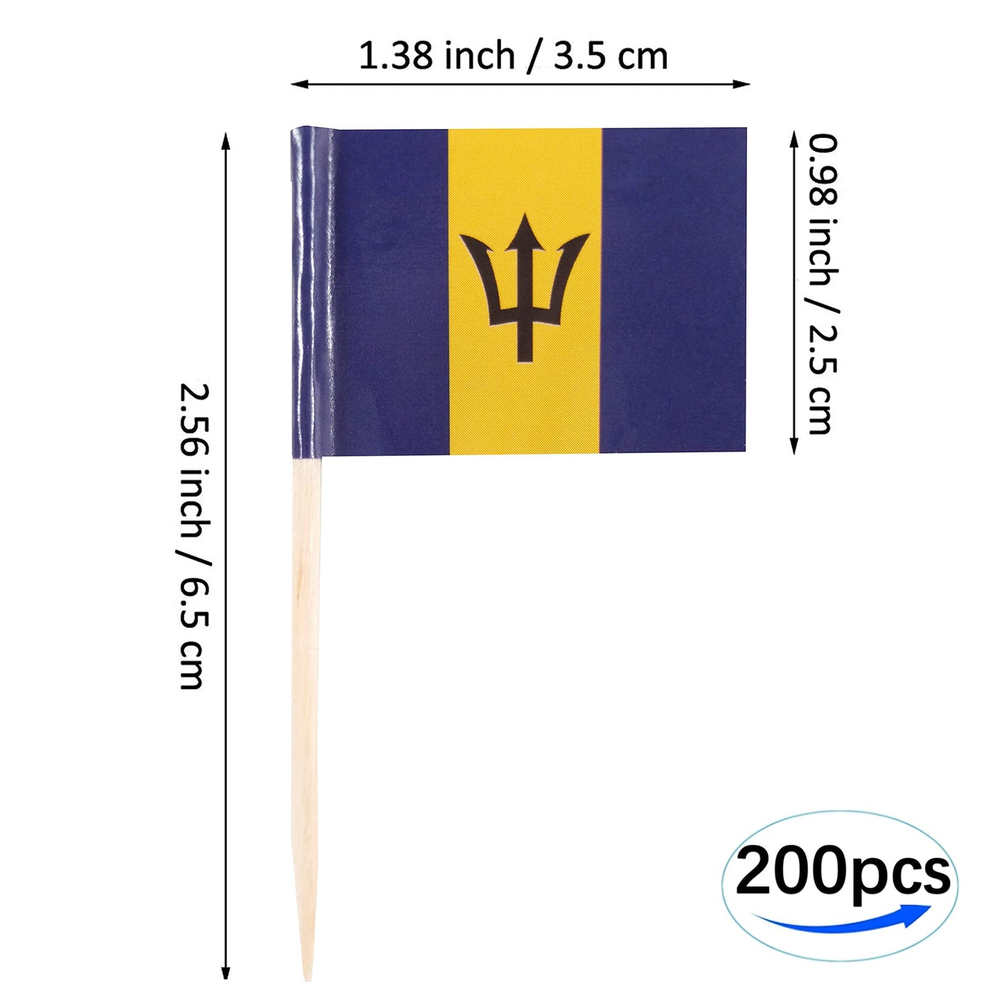 JBCD Mexico Toothpick Flag Mexican Mini Small Cupcake Topper Flags, 200pcs BST220