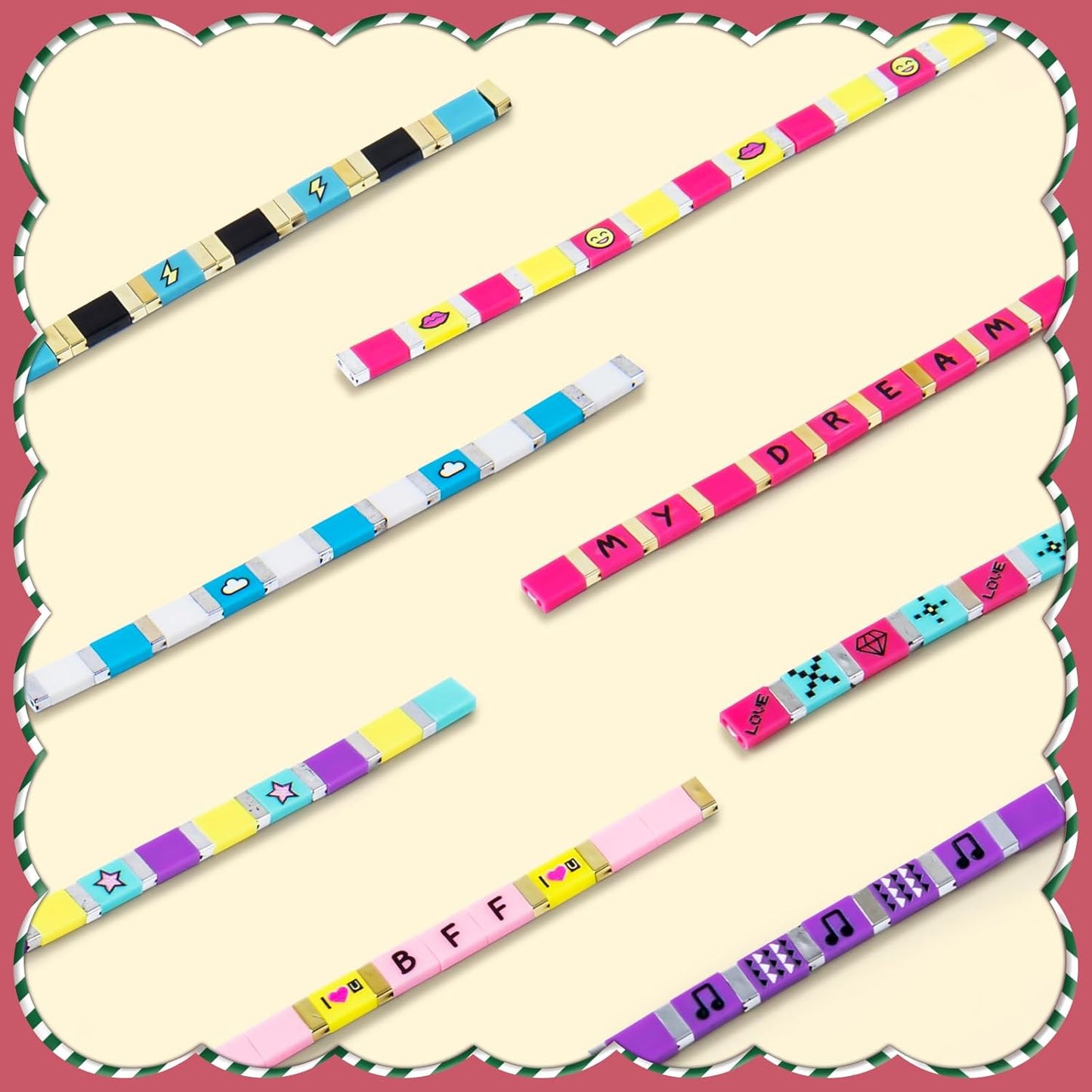 Jewelry Studio Bead Bracelet Making Kit for Girls 8-12 DIY Bracelet Maker with 220+ Beads 60