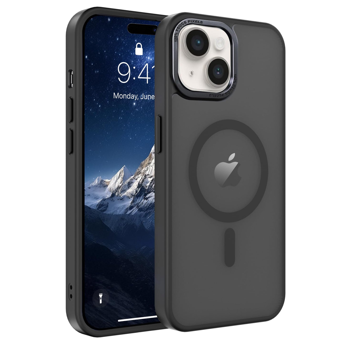 Magnetic for iPhone 17 Air Phone Case, [Compatible with MagSafe], Screen Protector X1, [Military Grade Drop Protection],Matte Finish,Slim,Shockproof,Protective (Black, iPhone 17 AIR) WN420