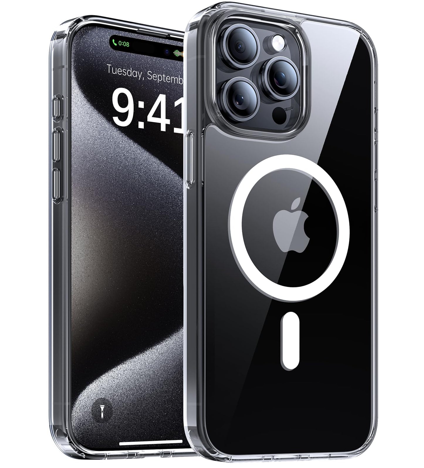 Magnetic for iPhone 17 Pro Max Case,[Anti-Slip][Compatible with MagSafe][Military Grade Drop Protection] Shockproof Protective Translucent Phone Case for iPhone 17 Pro Max Case,Wine Red WN420