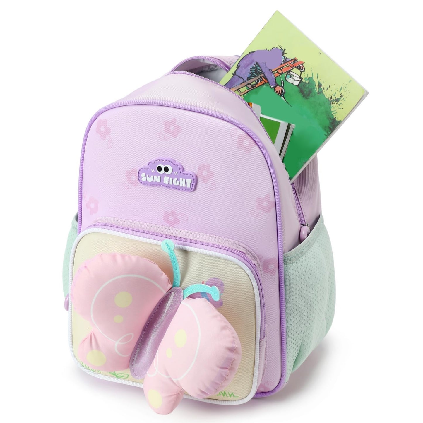 CAMTOP Cute Kids Toddler Backpack Small 3D Cartoon School Bookbags Age 1-3 Daycare Nursary Travel Bags (Butterfly-pink) BST326H