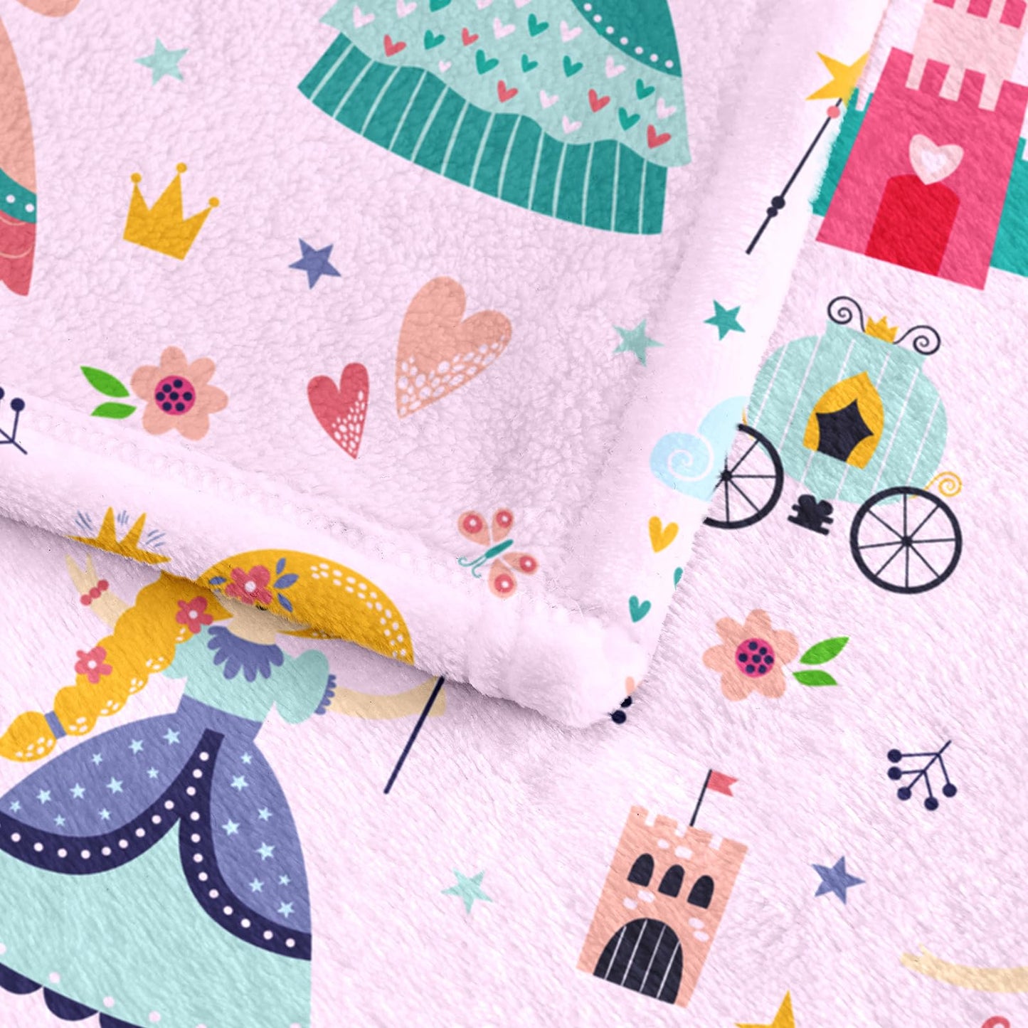 Wajade Unicorn Gifts for Girls - Glow in The Dark Unicorn Blanket Birthday Christmas Decor for Kids Age 3 4 5 6 7 8 9 10 11 12 Years Old Teens Child Toddler Throw Violet 60"x80" BST202