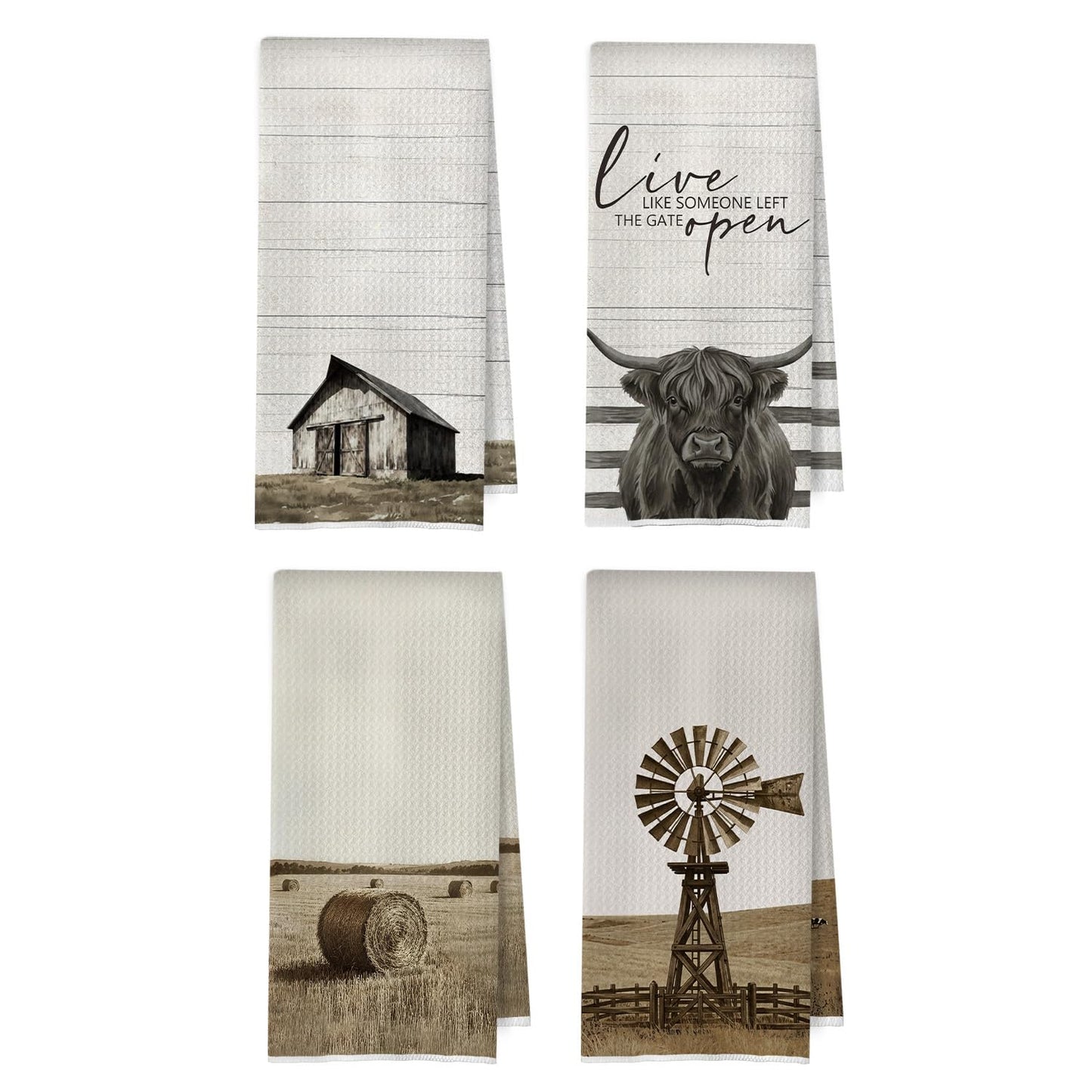 Raccoon Gifts Bathroom Towels Set - Raccoon Gifts Decorative Hand Towels, Hello Sweet Cheeks Bathroom Decor, 16x24 Inches Set of 2 BST220