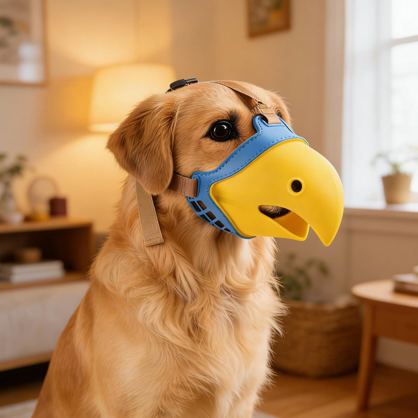 Dog Muzzle for Small Dogs, Bite Proof & Anti Licking - Soft TPR Safety Muzzle with Adjustable Hawk-Beak Design for Walking, Grooming, Vet Visits, Gentle and Breathable WN420