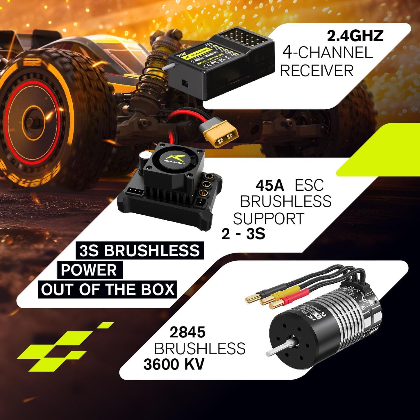 RLAARLO 1/12 Brushless RC Cars for Adults 30