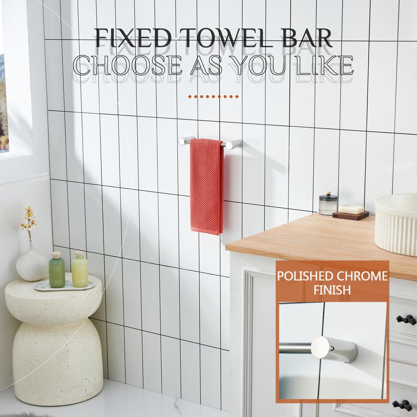 KOKOSIRI Bathroom Hand Towel Rings 9-Inch Hand Towel Holder Wall Mounted Bathroom Hardware Accessories Oil Rubbed Bronze Stainless Steel, B4007ORB-L9 BST202