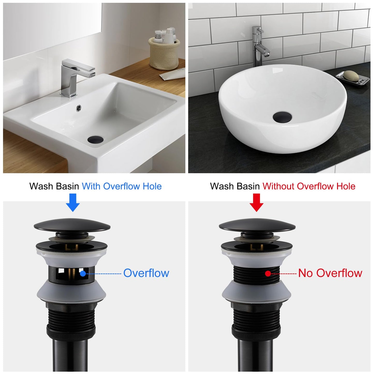 Solid Brass Adjustable 1-1/4 Bottle Trap with Overflow Drain Stopper Set, Bathroom Sink P-Trap Complete Set Sink Drain Kit Tube, Antique BST220