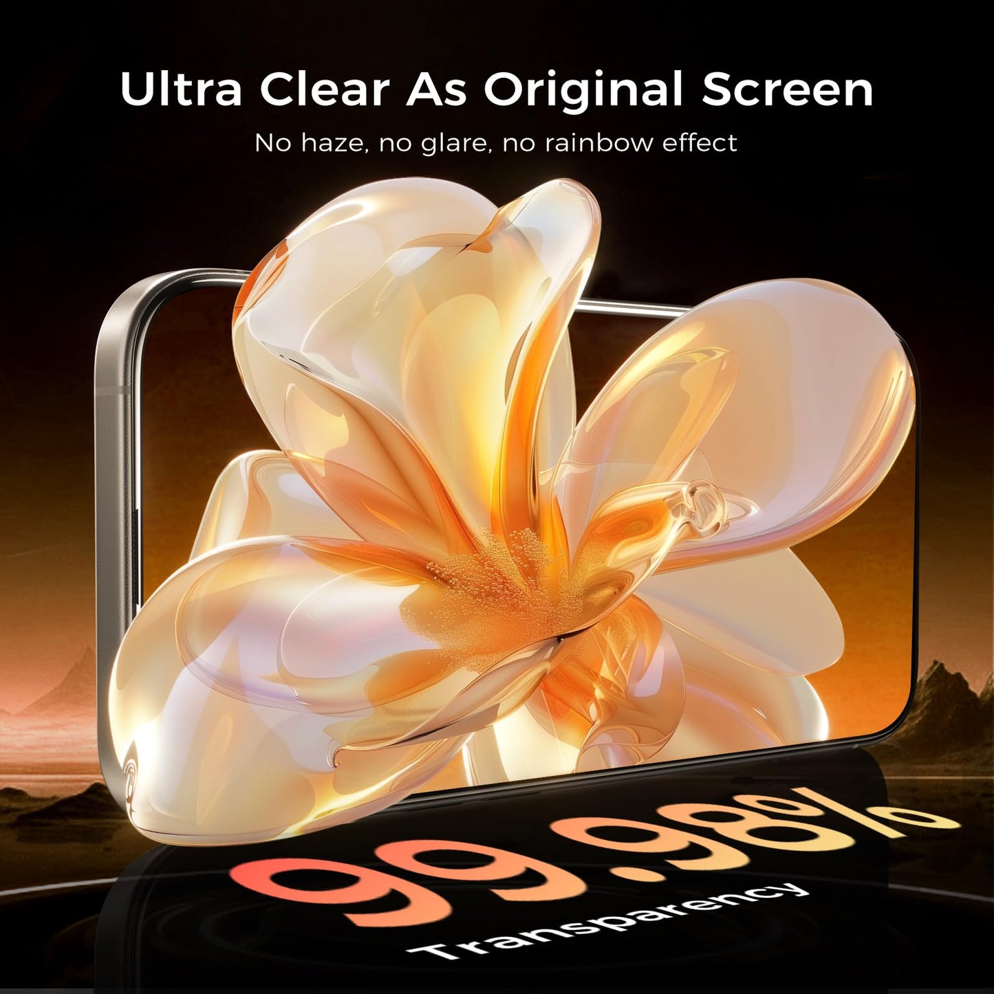 NeverBreak 9H+ Hardness for iPhone 17 Pro Screen Protector 12FT Military Grade Protection (Scratch, Shatter, Drop Resistance) Tempered Glass Full Edge Coverage 6.3" 2025, 2 Pack with De-Bubble Card WN420