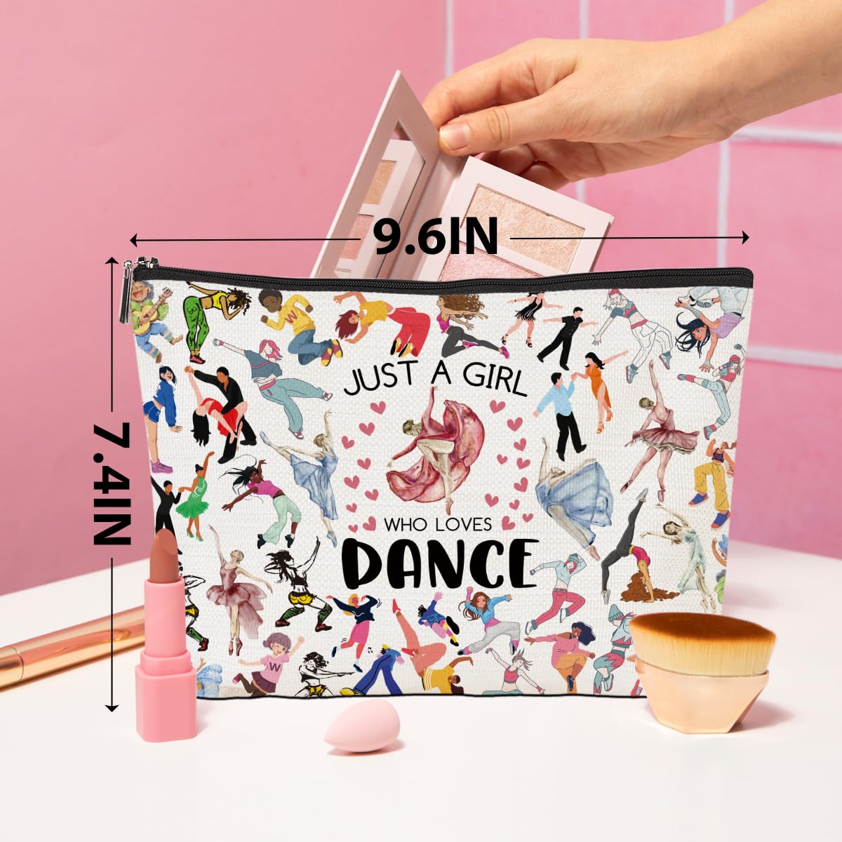 Funny Cat Gifts Makeup Bag Cat Gifts for Girls Cats Lover Cosmetic Bag | Cat Mom Gifts Cat Stuff Cosmetic Bag Toiletry Bag Zipper Pouch for Girls Female Sister Daughter Birthday Friendship BST202
