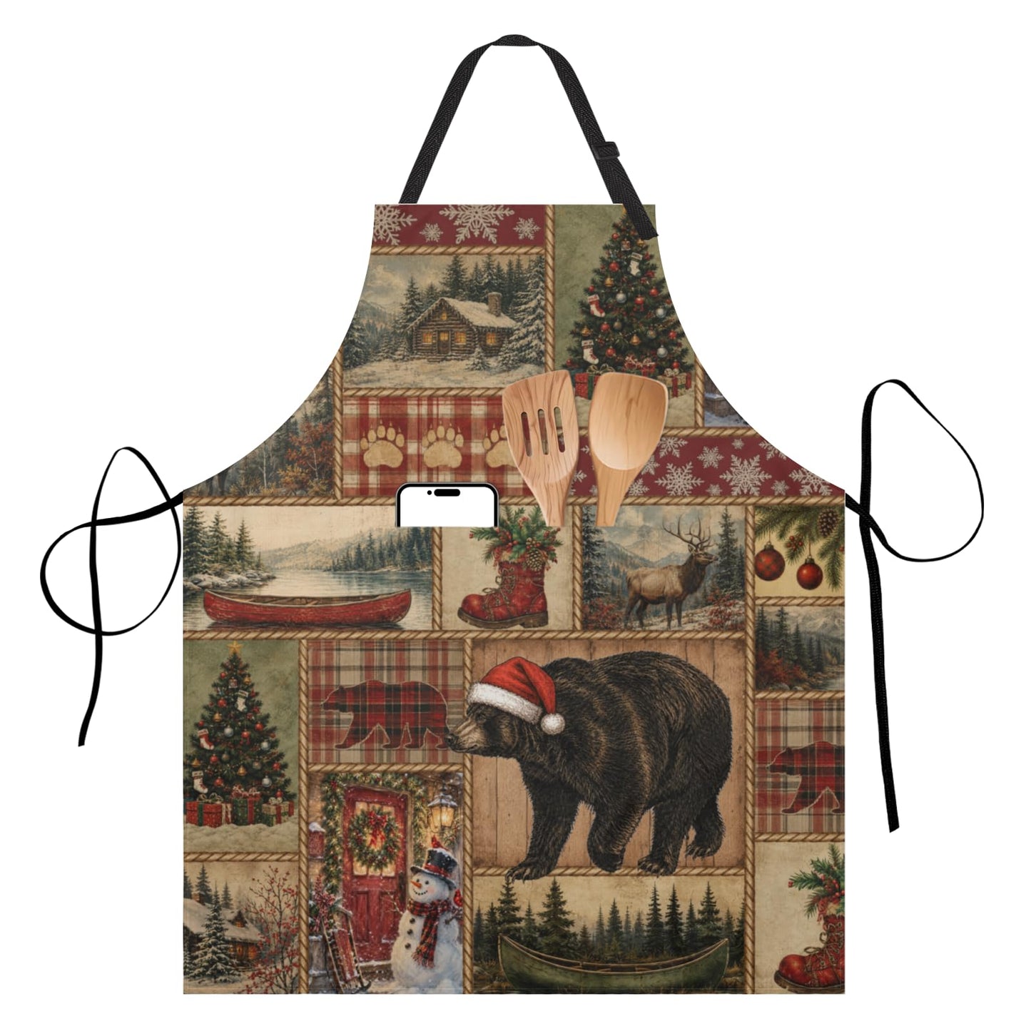 Art Apron with Pocket for Women Men | Kitchen Aprons Chef Apron for Cooking Baking BBQ Painting Gardening BST202