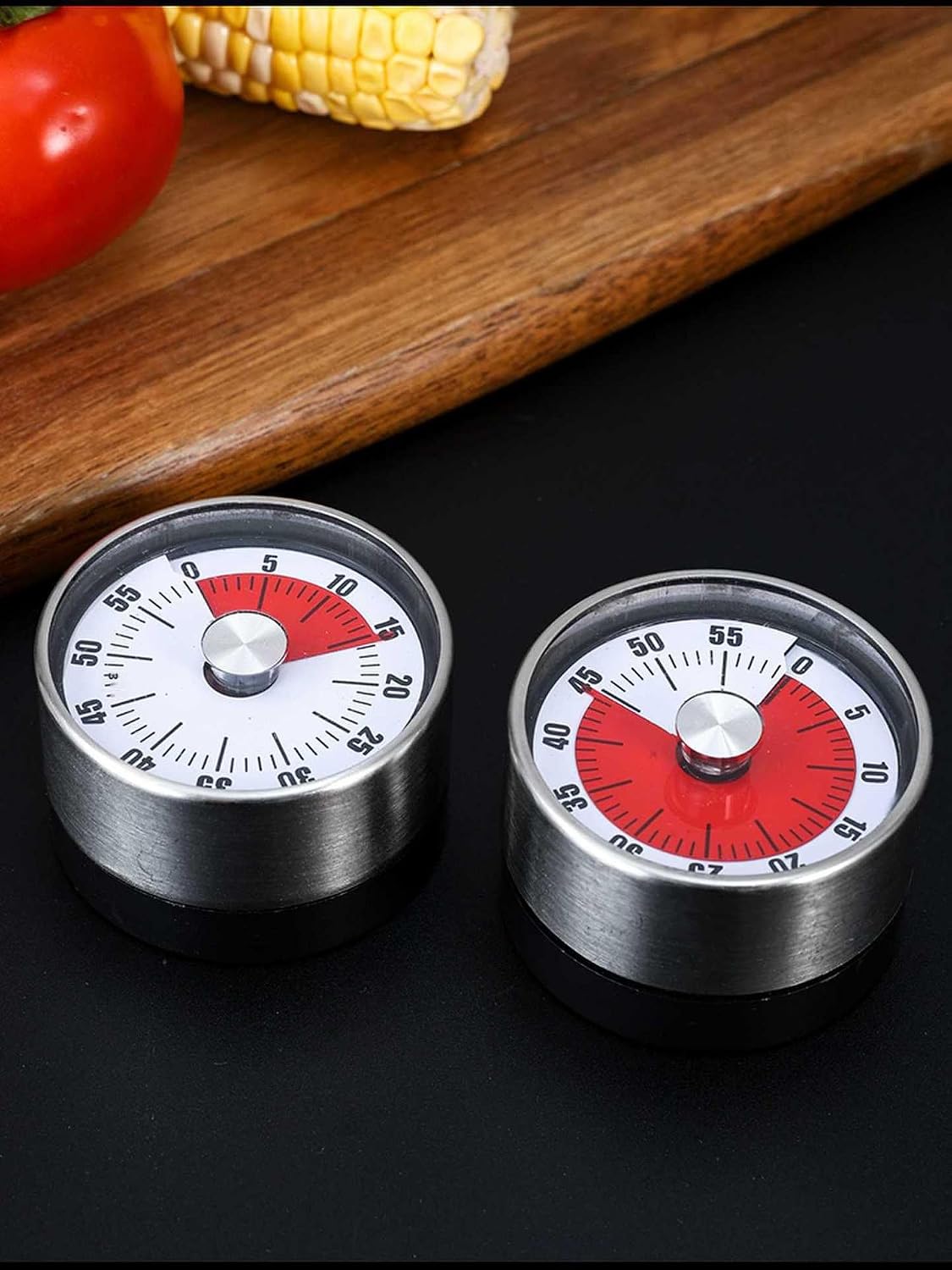 CYFaiLiQmechanical Timer,Kitchen Timer Wind up ，Stainless Steel Body, with Magnetic Base, 72 Decibel Super Large Reminder Sound, Suitable for Kitchen, Student Experiments, Exercise and Fitness BST220
