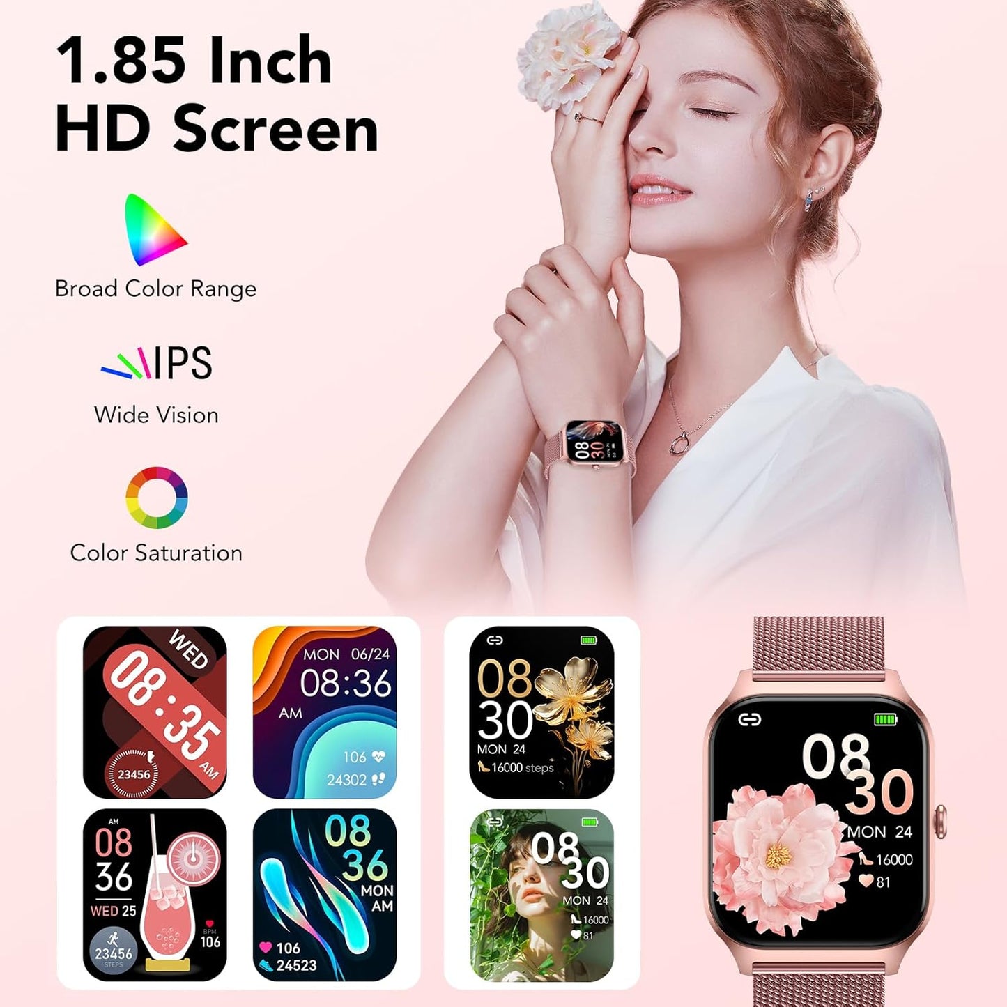 Smart Watch for Women (2 Bands) 79