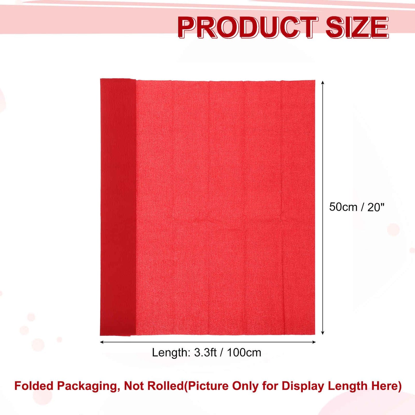 MECCANIXITY Crepe Paper Roll 7.5ft Long 20 Inch Wide for Wedding Ceremony Various Large Festivals Decoration, Light Champagne BST326L