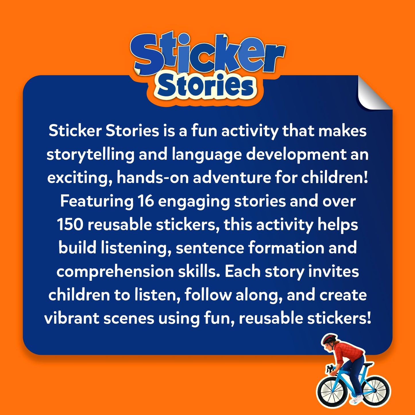 Skillmatics Activity Kit - Creative Storytelling & Skill Building with 150+ Reusable Stickers N3233