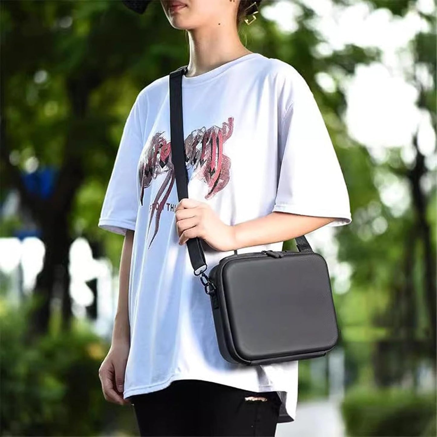 for Action 5 4 3 Portable Case Waterproof Bag Charging Adapter Battery Base Selfie Stick Storage Handbag