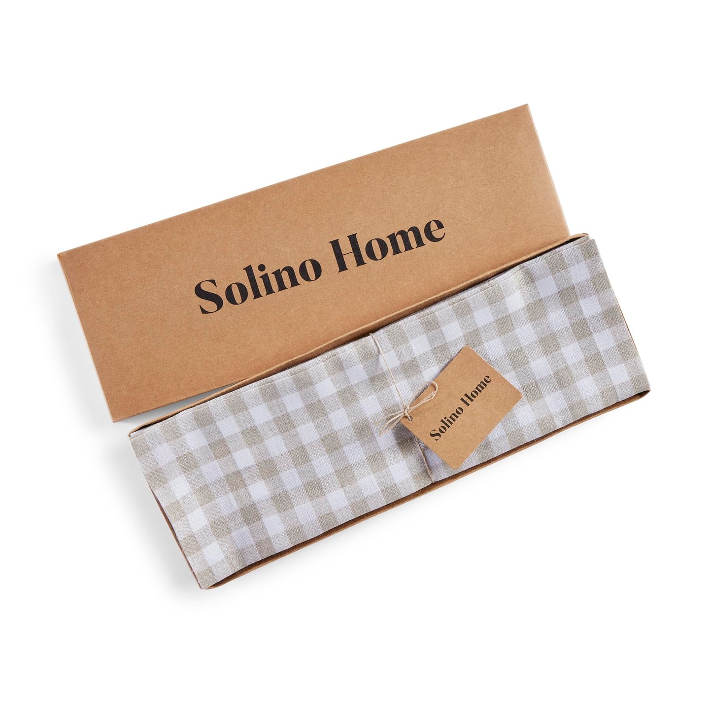 Solino Home 100% Linen Napkins Hydrangea Blue Check, 20 x 20 in, Set of 4 | Gingham Check Cloth Napkins for everyday meals, hosting and gifting; gingham checkered weave; Pure Linen; OEKO-TEX Certified BST326SOLH
