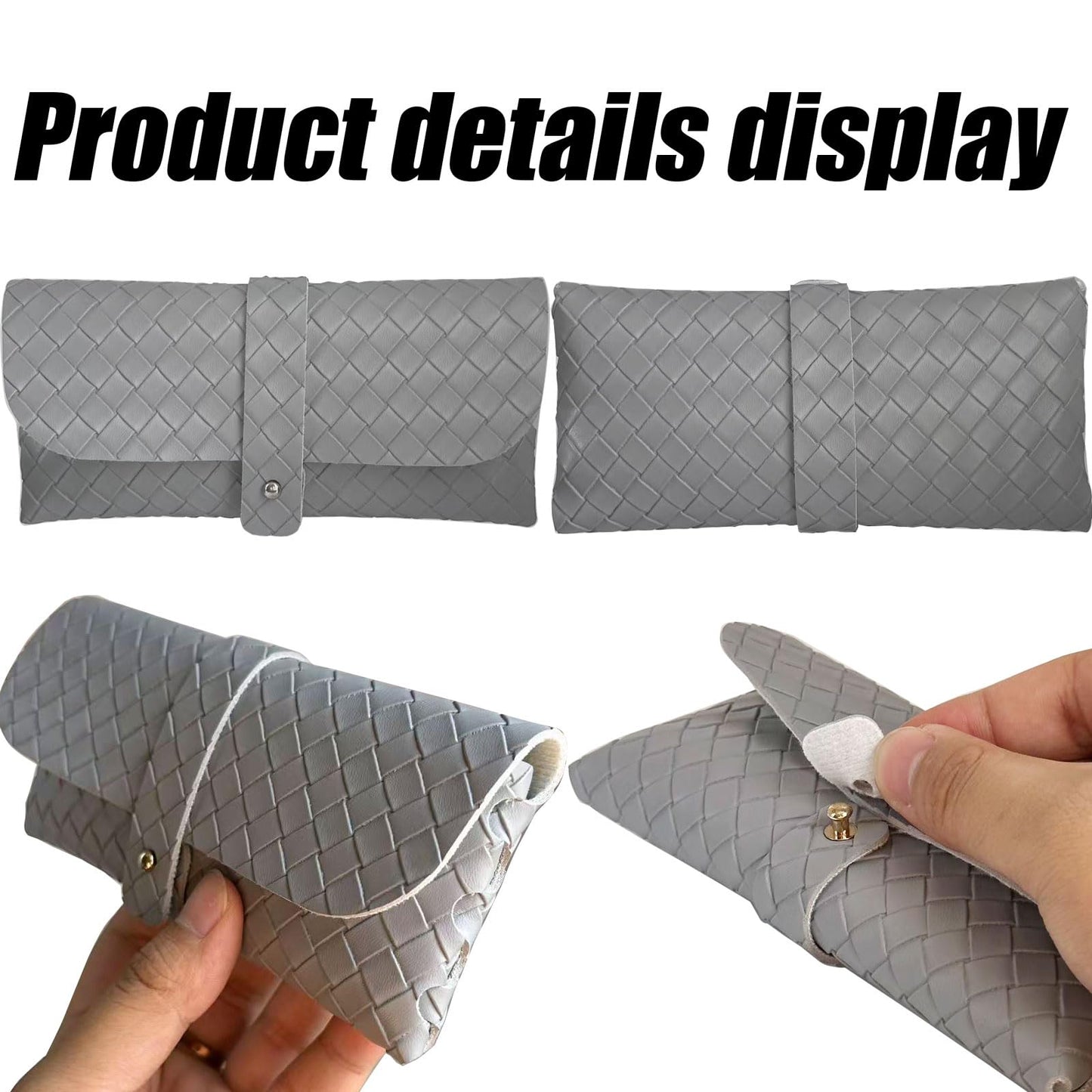 Glasses storage bag Travel sunglasses myopia glasses storage bag Fashion leather storage bag WN420