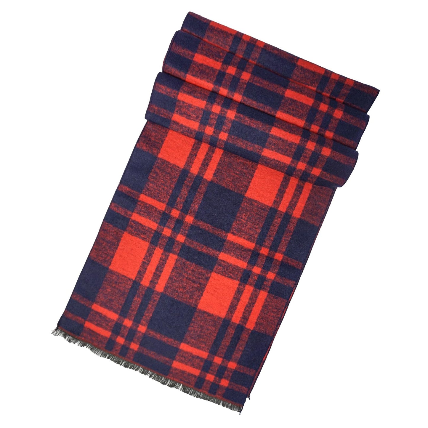 Mens Winter Scarf Cashmere Feel Warm Scarves Long Plaid Tassel Scarf for Men WN420