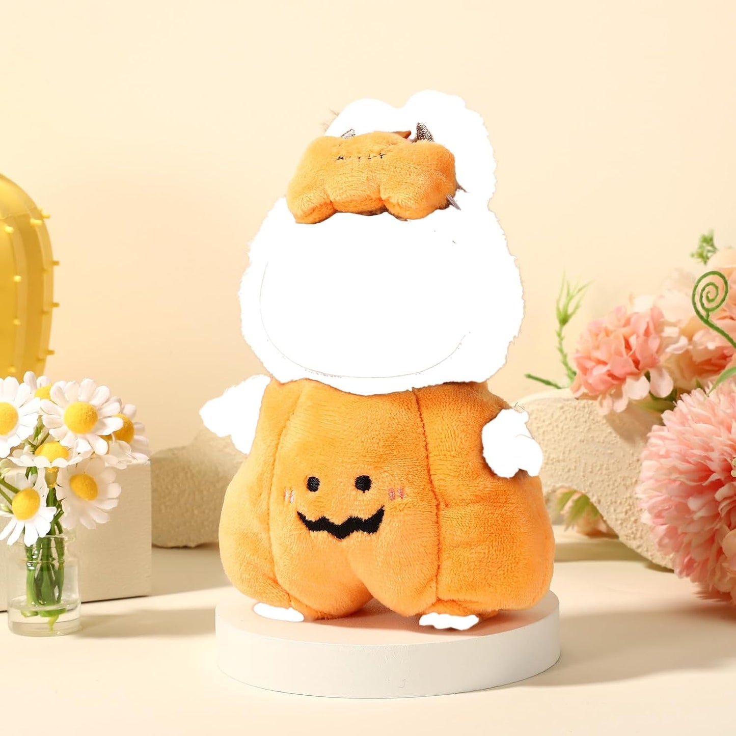 Halloween Outfits, Cute Pumpkin Jumpsuit with Orange Headdress Funny Outfits for Dressing & Displaying WN420