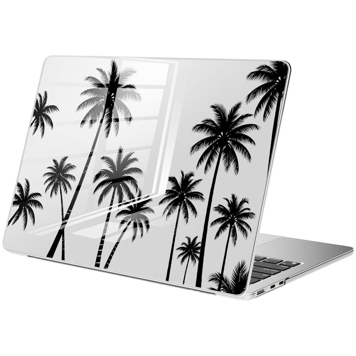 Compatible with MacBook Air 15 inch Case M5 M4 M3 M2 2026-2023 Release A3448 A3241 A3114 A2941, Cute White Polka Dot Protective Hard Shell Clear Black Cover for Mac Air 15.3 inch WN420
