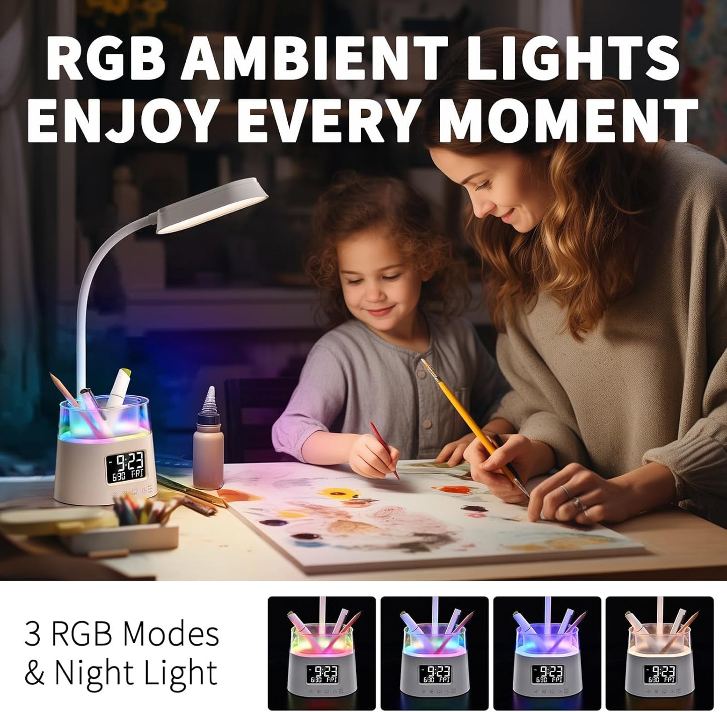 Led Desk Lamp with Pen Holder 82