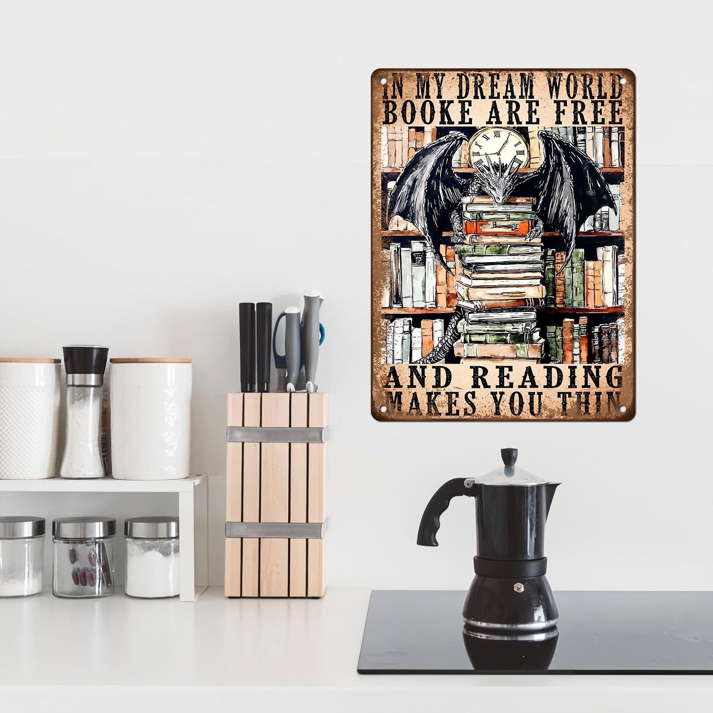Vintage Cat Sign That's What I Do Write And I Know Things Metal Poster Sign for Home Bar Pub Kitchen Garage Restaurant Wall Deocr 12 * 8inch BST220