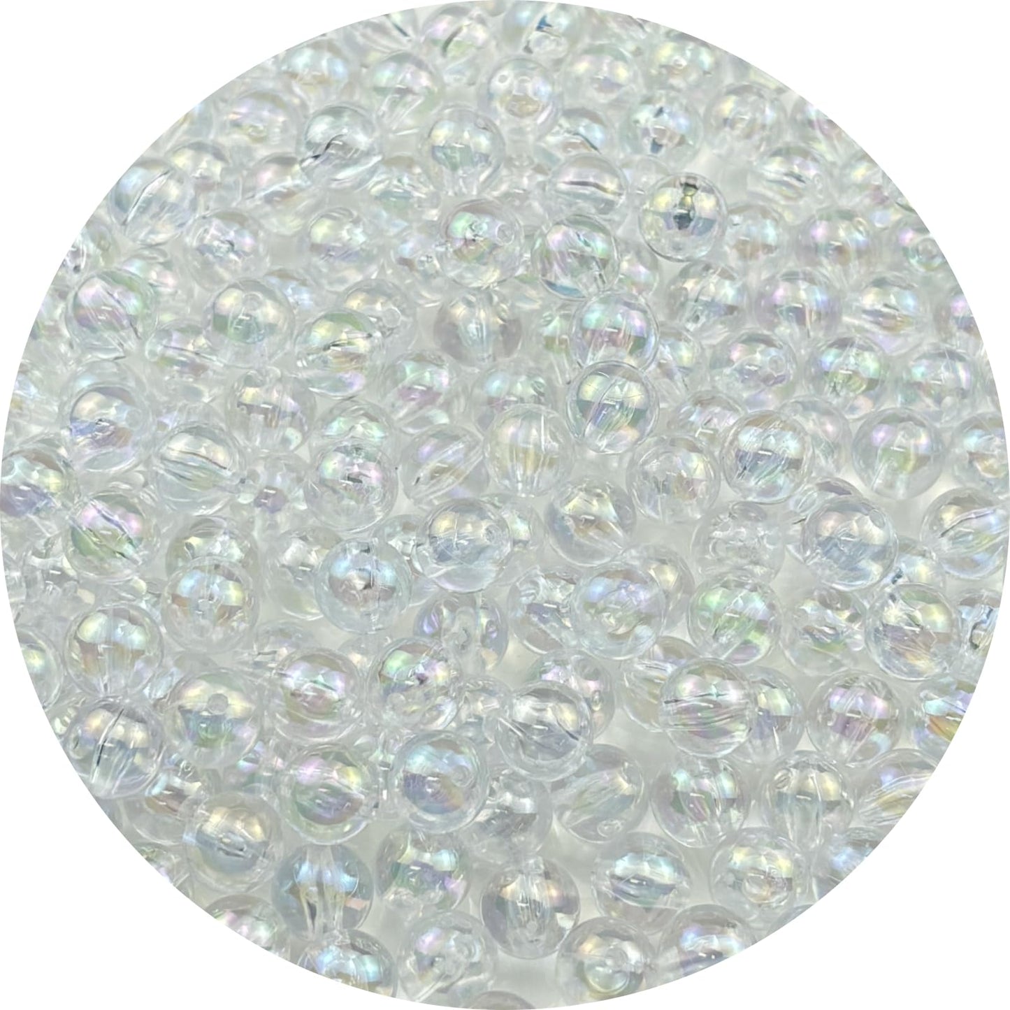 2000pcs 4mm Acrylic Round Beads AB Colors Acrylic Beads Round Spacer Beads with Hole for DIY Bracelet Necklace Jewelry Making Supplies Handmade Craft(Green AB) BST220