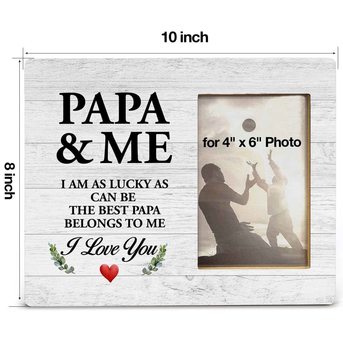 Yuzi-n Memorial Gifts for Loss of Brother Sympathy Wood Picture Frame | Remembrance Brothers Gifts, Memorial Picture Frame for 4x6 Inches Photo BST326H