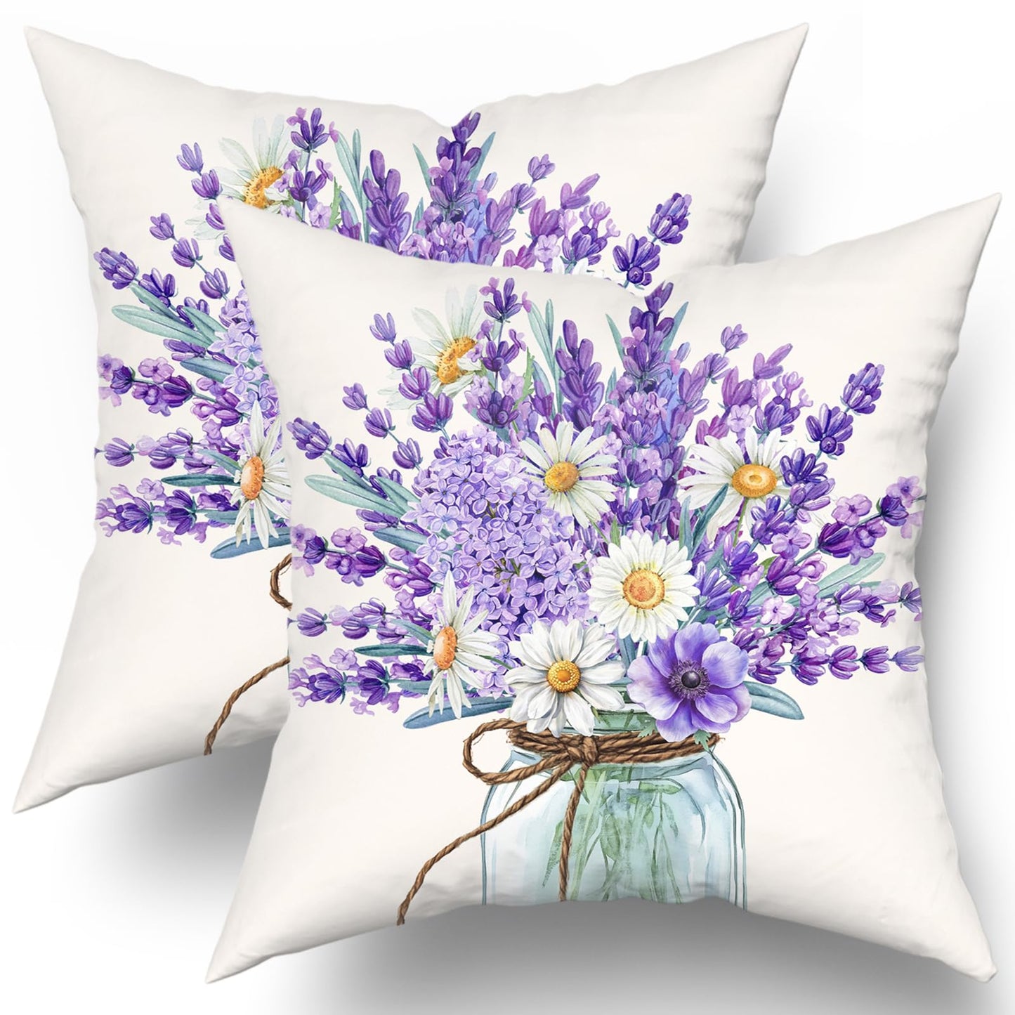 Fall Pumpkin Throw Pillow Cover 18x18inch Set of 2 Autumn Maple Leaf Pillowcases Orange Fall Leaves Cotton Cushion Case for Thanksgiving Farmhouse Home Couch Sofa Patio Decor BST202