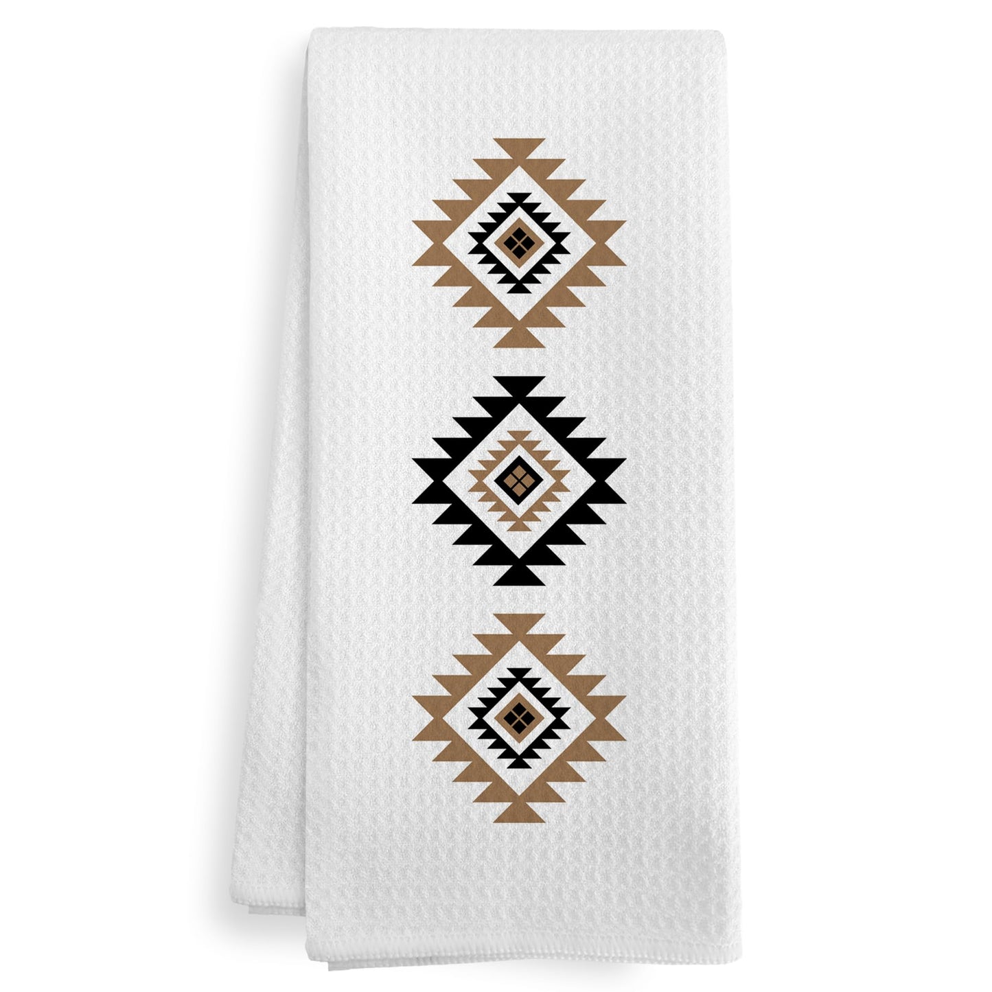Western Boho Kitchen Towels, Southwestern Southwest Aztec Western Native American Bathroom Kitchen Decor, Western Cream Beige Neutral Decor Dish Hand Tea Towels for Bathroom Kitchen,16x24Inch BST326L