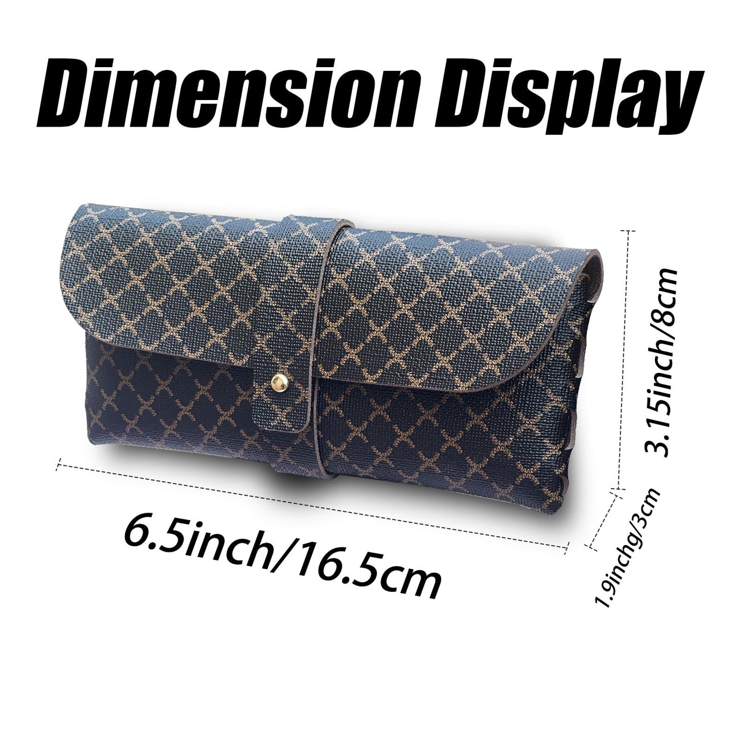 Glasses storage bag Travel sunglasses myopia glasses storage bag Fashion leather storage bag WN420