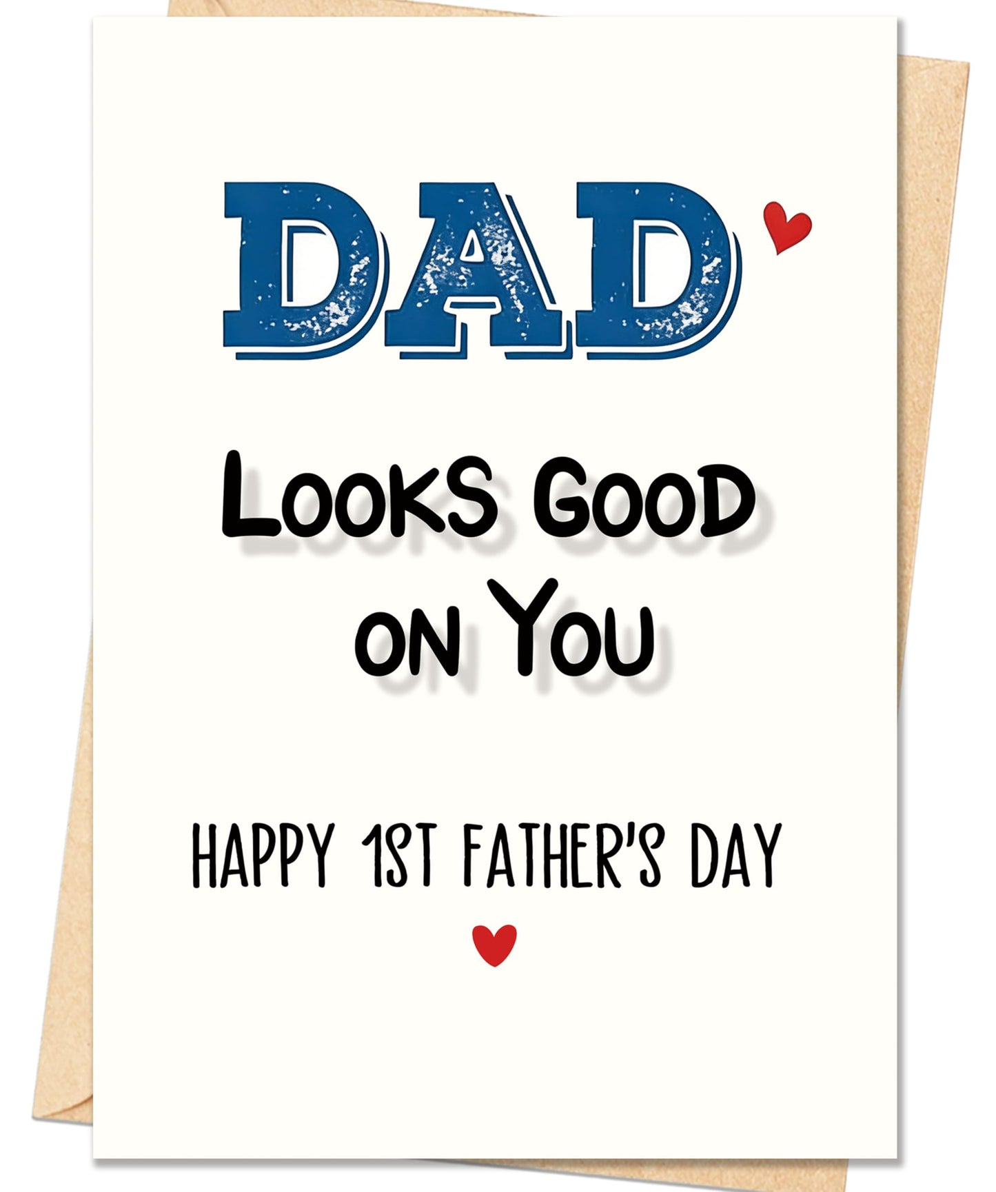Fathers Day Card,Fathers Day Cards Gifts Decorations for Dad from Daughter Son,Happy Father's Day Cards Gifts Ideas with Envelope,Funny Sweet Dad Card BST220
