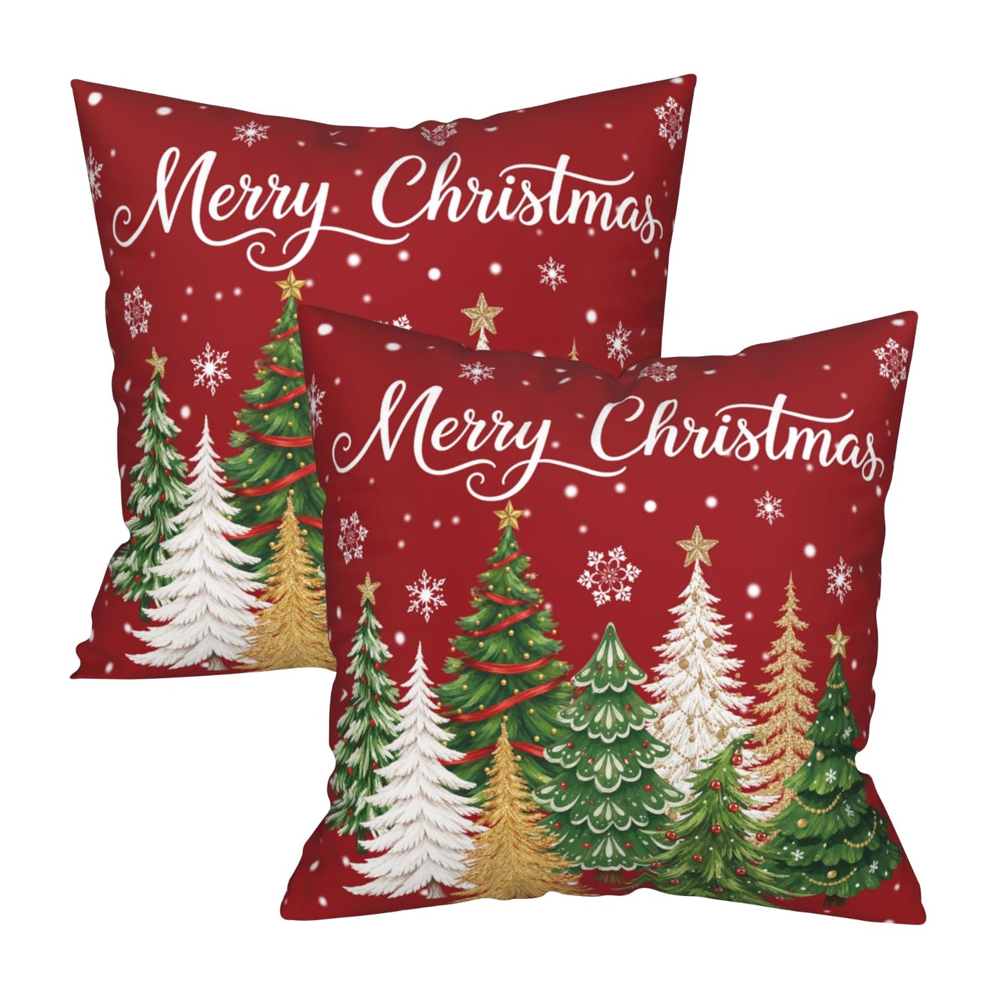 St. Patrick's Day Pillow Cover - Shamrock Throw Pillow Covers 18x18 Set of 2 Green Beige Decorative Pillowcases for Couch Sofa Bedroom BST202