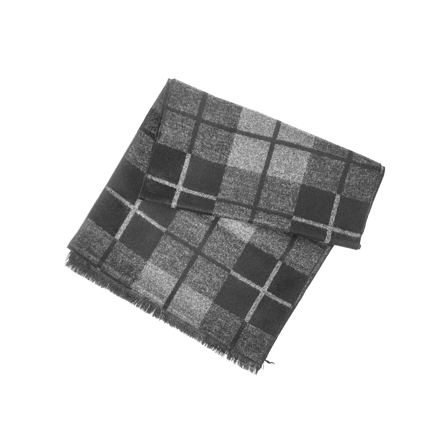 Mens Winter Scarf Cashmere Feel Warm Scarves Long Plaid Tassel Scarf for Men WN420