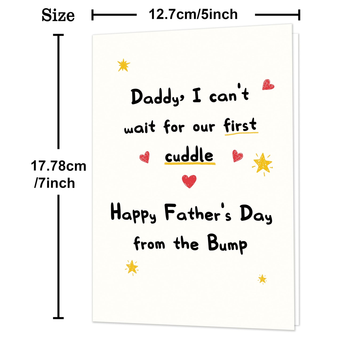 Fathers Day Card,Fathers Day Cards Gifts Decorations for Dad from Daughter Son,Happy Father's Day Cards Gifts Ideas with Envelope,Funny Sweet Dad Card BST220