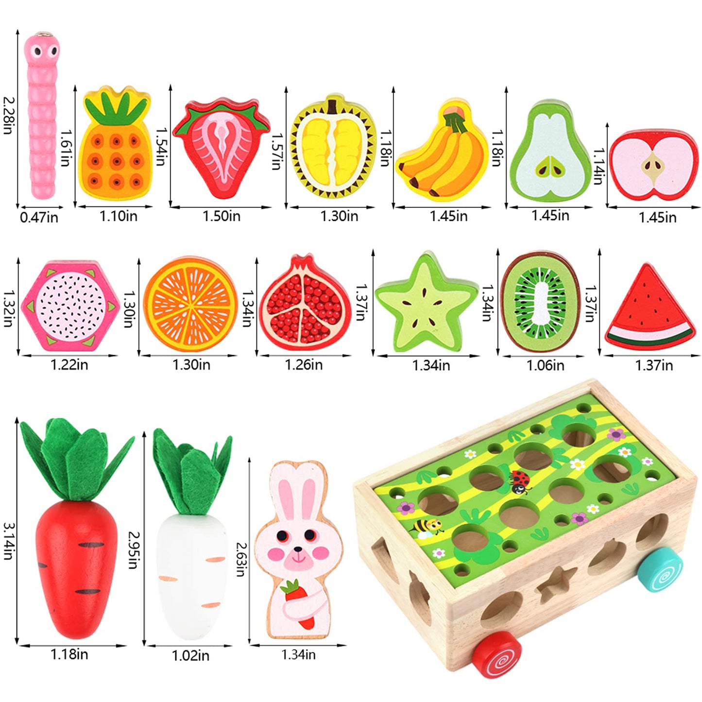 Toddlers Montessori Wooden Educational Toys RD4