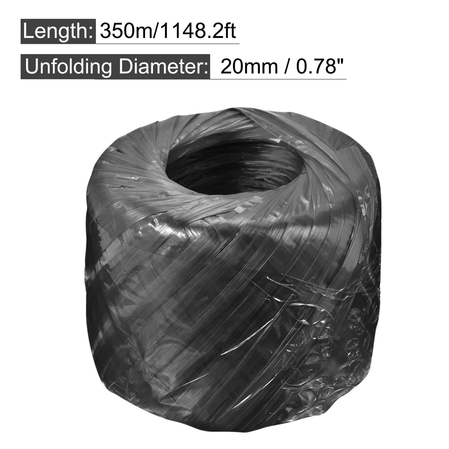 MECCANIXITY Polyester Nylon Plastic Rope Twine Household Bundled for Packing Gardening Craft,350m Length,Yellow BST326L