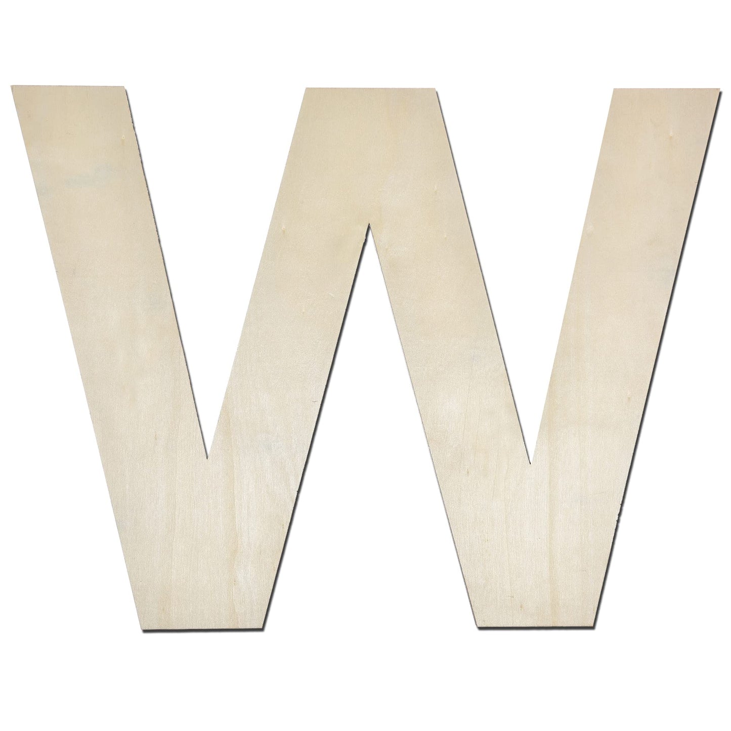 12 Inch Wooden Letter X, 1/4 Inch Thick Large Unfinished Wood Letter for Home Wall Decor, DIY Crafts BST220